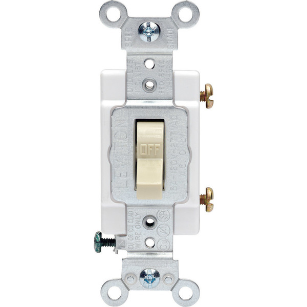 Leviton Switch Comm Sp 15A Ivory CS115-2IS